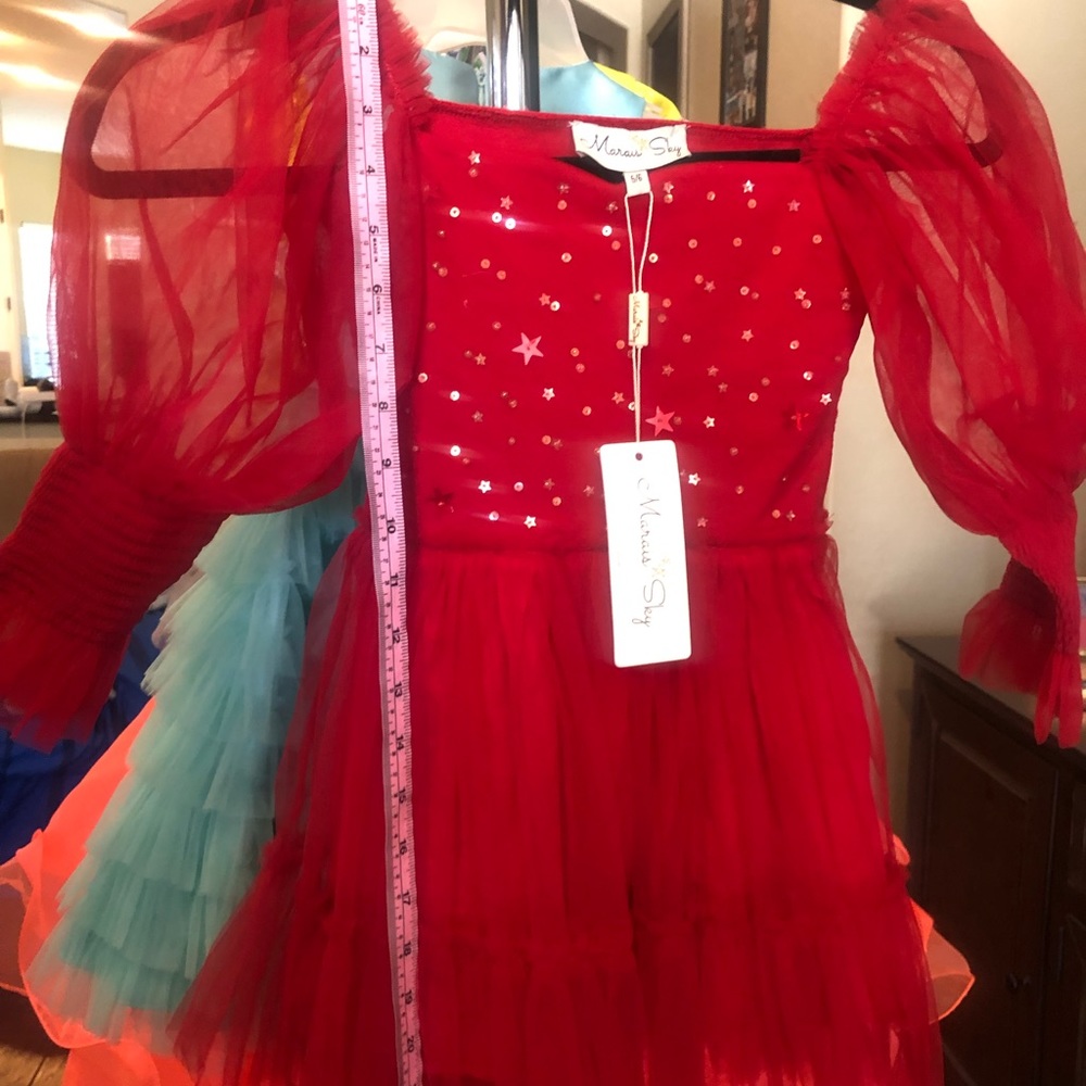 Size 5 little girls red dress.